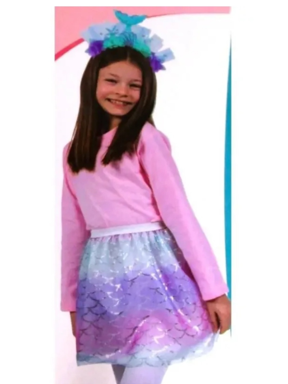 Just Pretending Mermaid Skirt & headband set